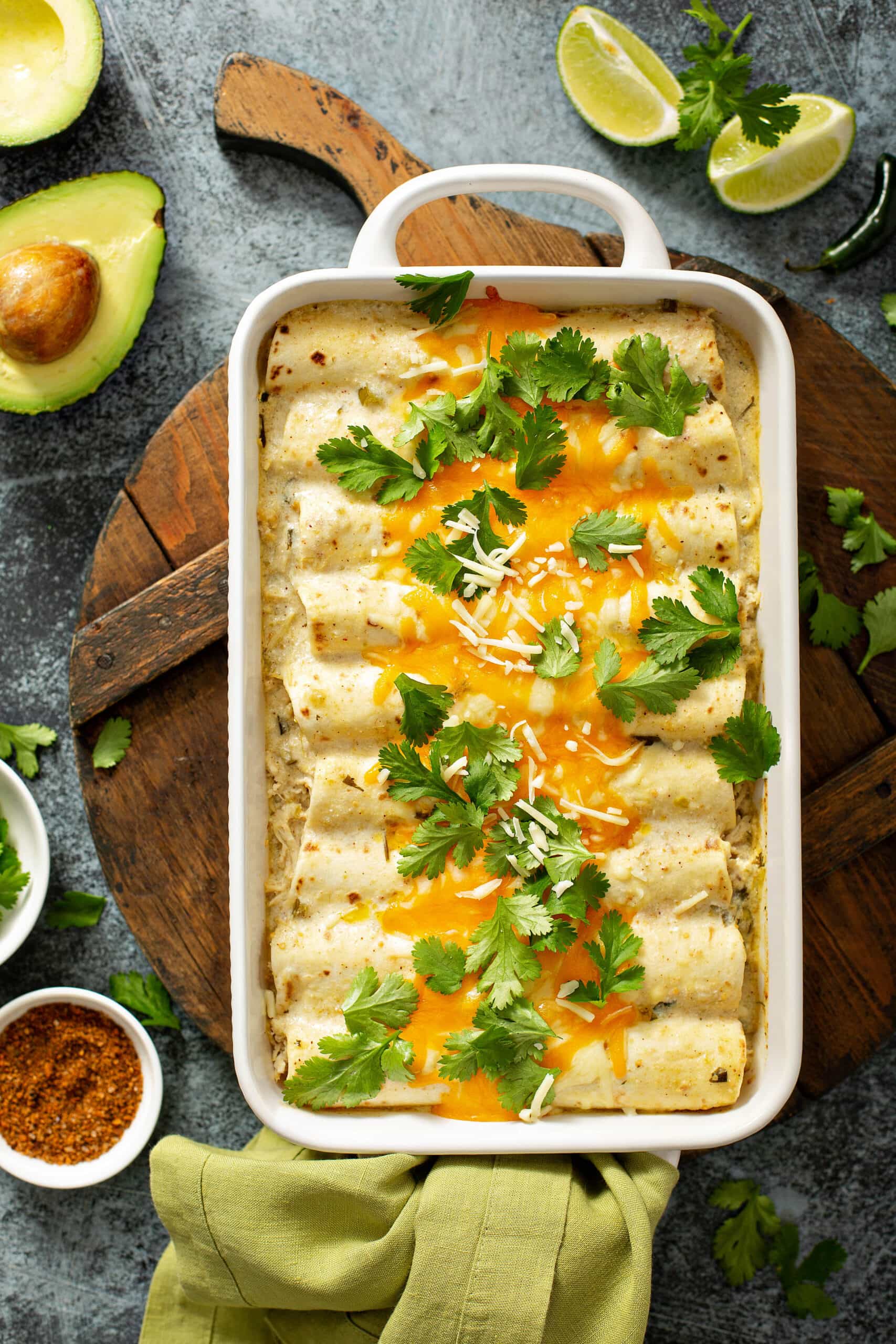 The Best Sour Cream Chicken Enchiladas Recipe | The Novice Chef