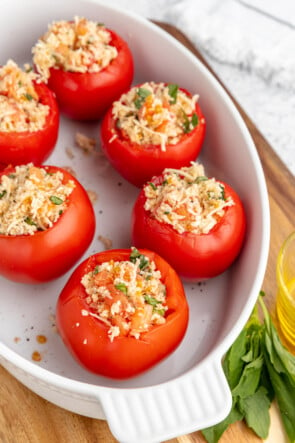 Cheese Stuffed Tomatoes Recipe | The Novice Chef