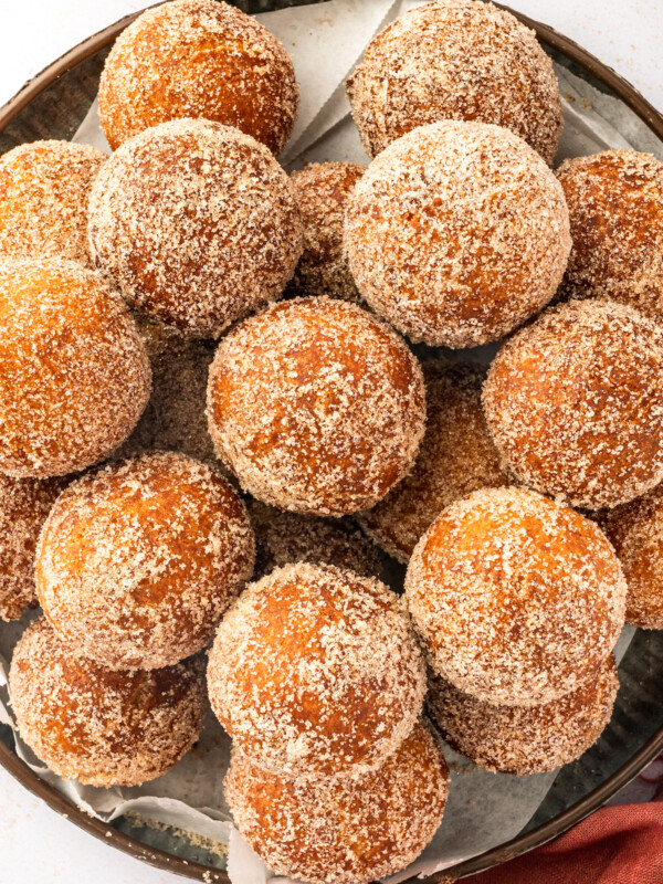 Plate of donuts.