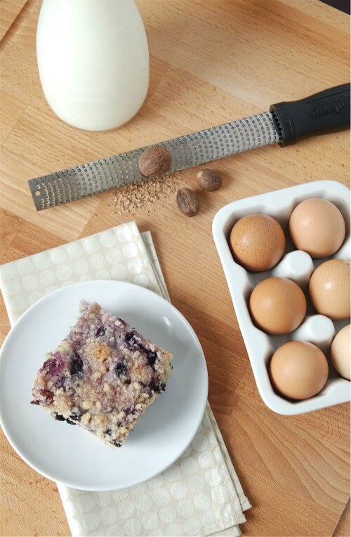 Lemon Blueberry Buckle | The Novice Chef