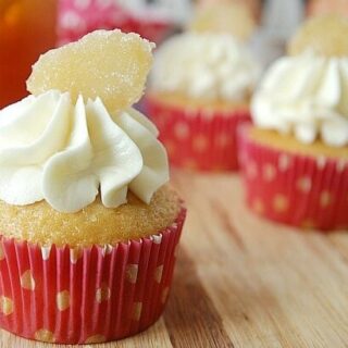 Ginger Peach Cupcakes