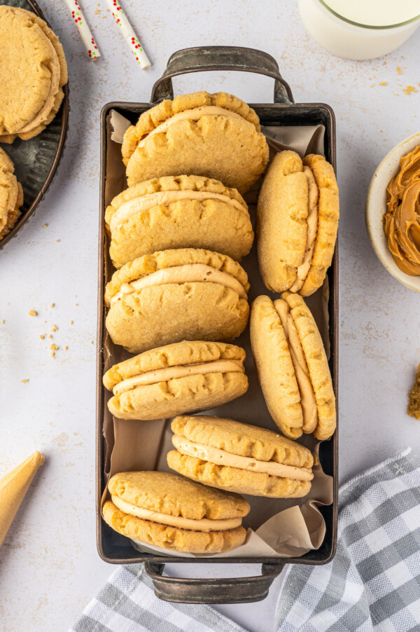 Peanut Butter Sandwich Cookies | The Novice Chef