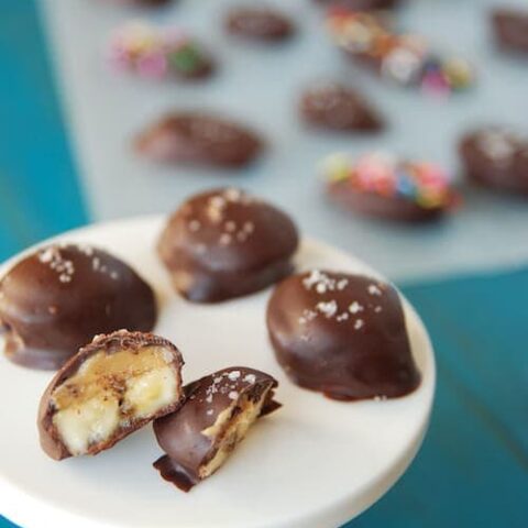 Dark Chocolate Peanut Butter Banana Bites The Novice Chef