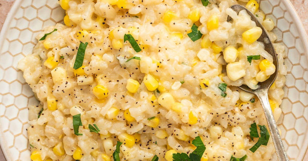 Sweet Corn Risotto Recipe The Novice Chef
