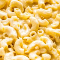 Close up of creamy Mac and Cheese