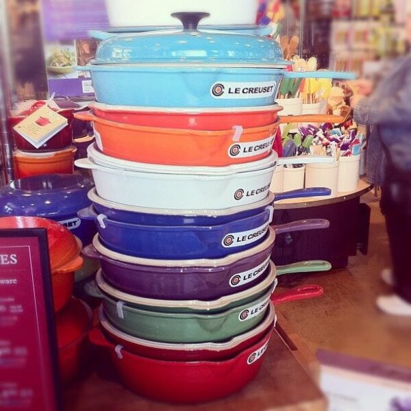 Stack of La Creuset pots