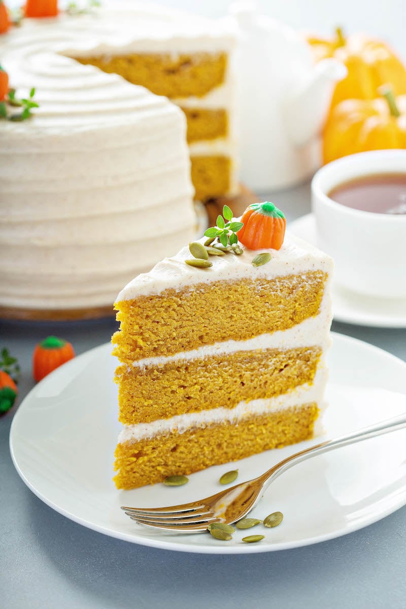 Pumpkin Layer Cake - Wife Mama Foodie