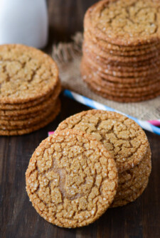 Stacks of Chewy Molasses Cookies