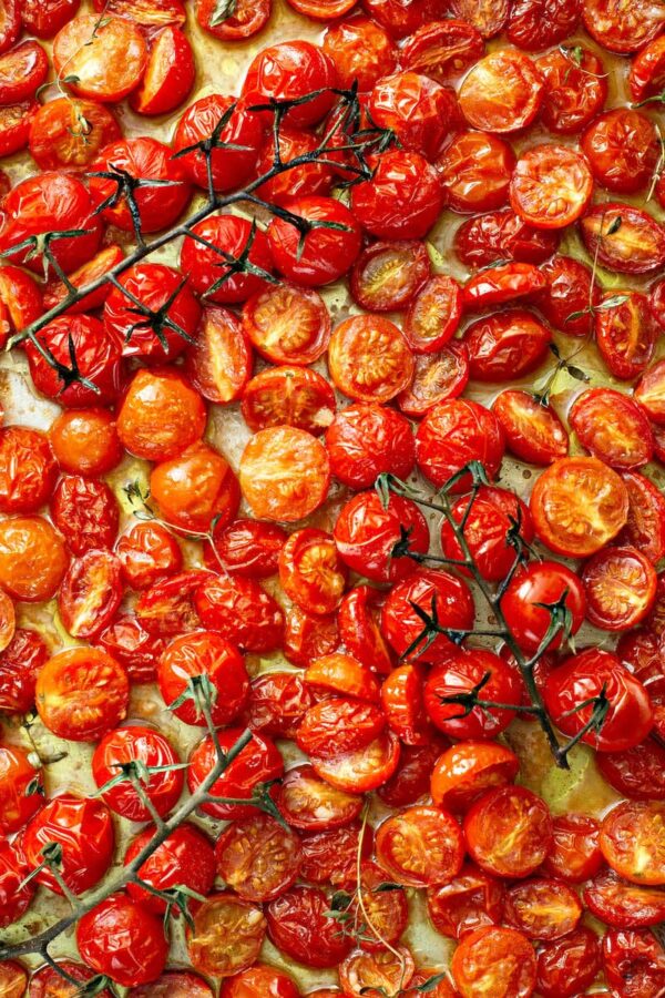 how to roast cherry tomatoes oven