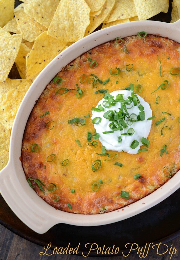 loaded potato puff dip