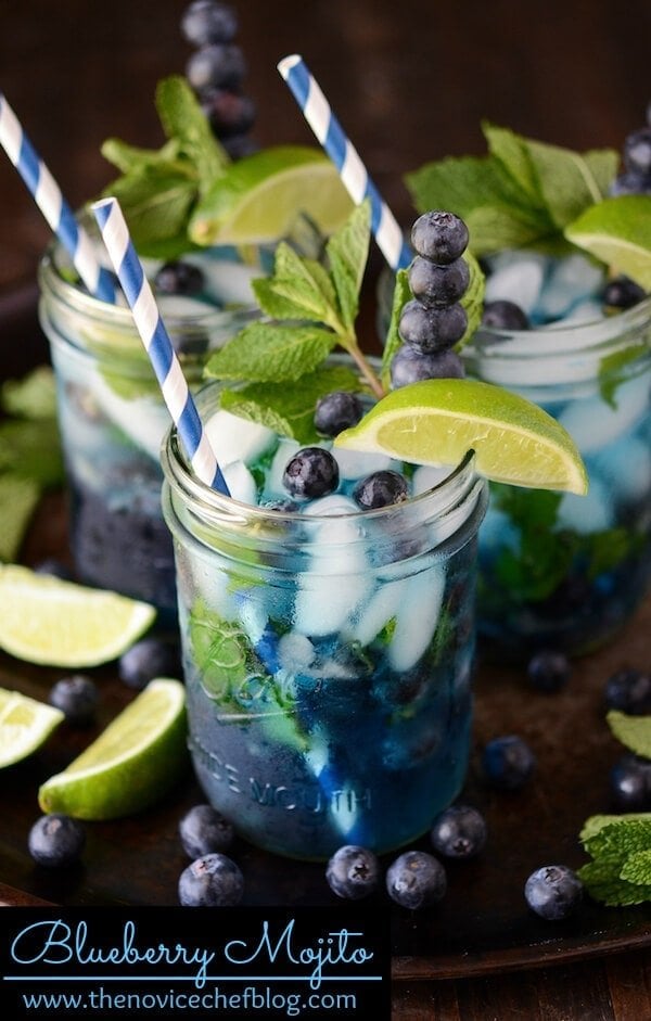 10 Remarkable Memorial Day Cocktails - Blueberry Mojito