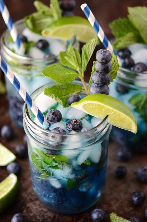  Mojito aux bleuets de thenovicechefblog.com