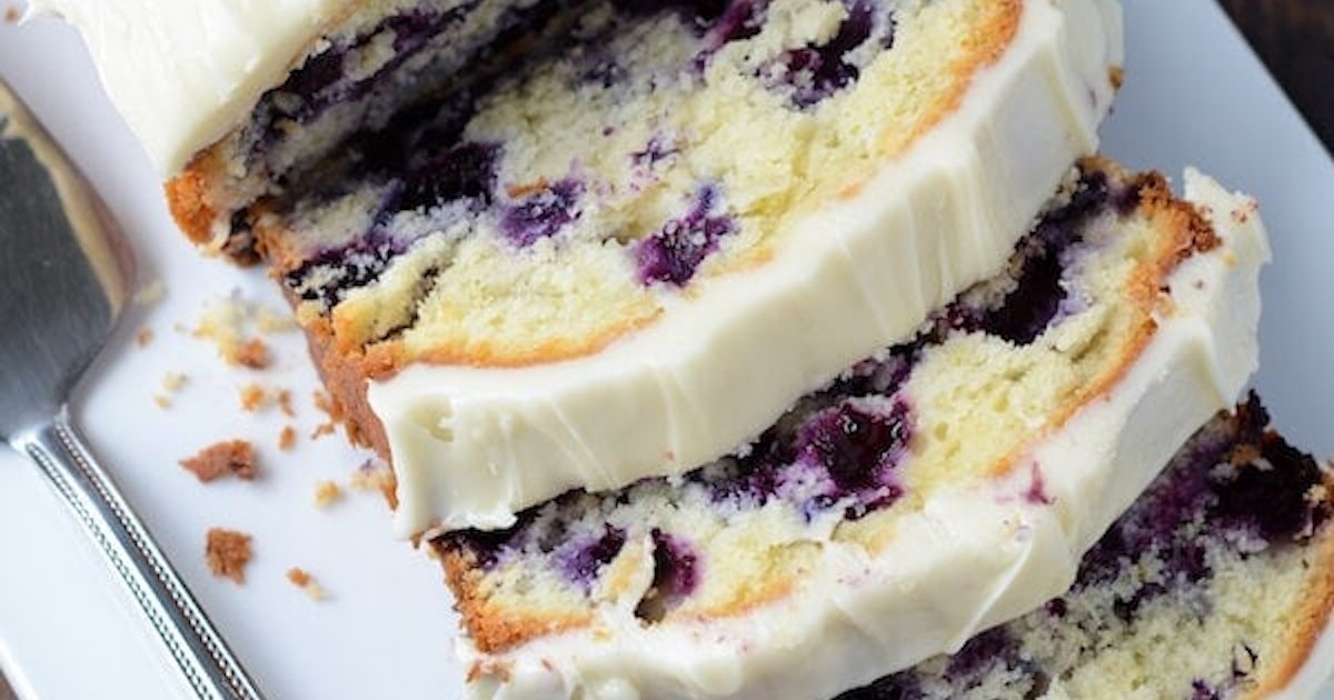 Mini Blueberry Cream Cheese Pound Cake - Zesty South Indian Kitchen