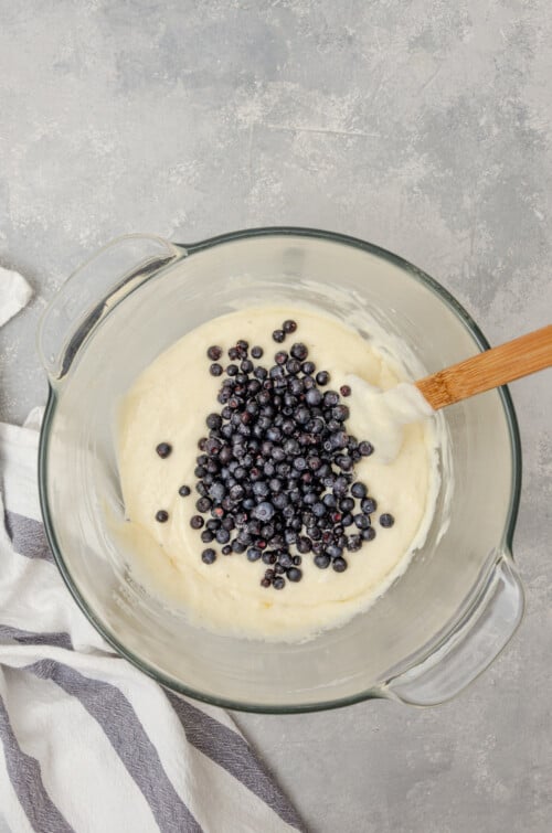 Blueberry Lime Cream Cheese Pound Cake Recipe | Easy Pound Cake