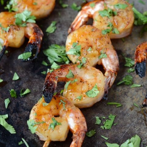 Sweet Sticky Shrimp The Novice Chef