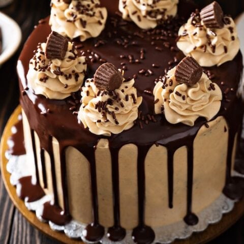 Chocolate Cake With Peanut Butter Frosting Recipe