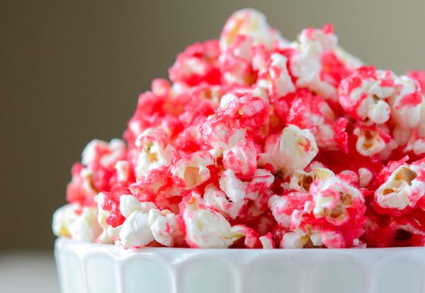 Hot Tamale Popcorn (recipe via thenovicechefblog.com)