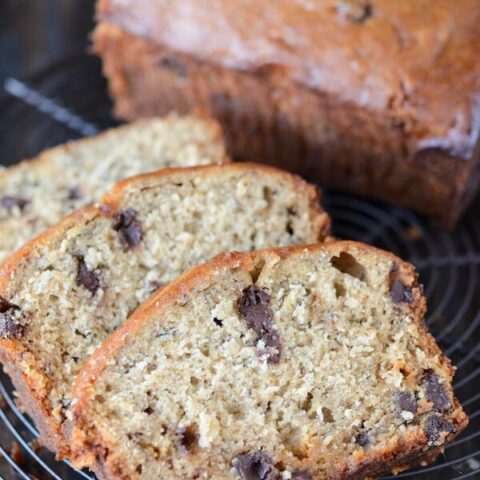 Peanut Butter Banana Chocolate Chip Bread Recipe Easy Banana Bread