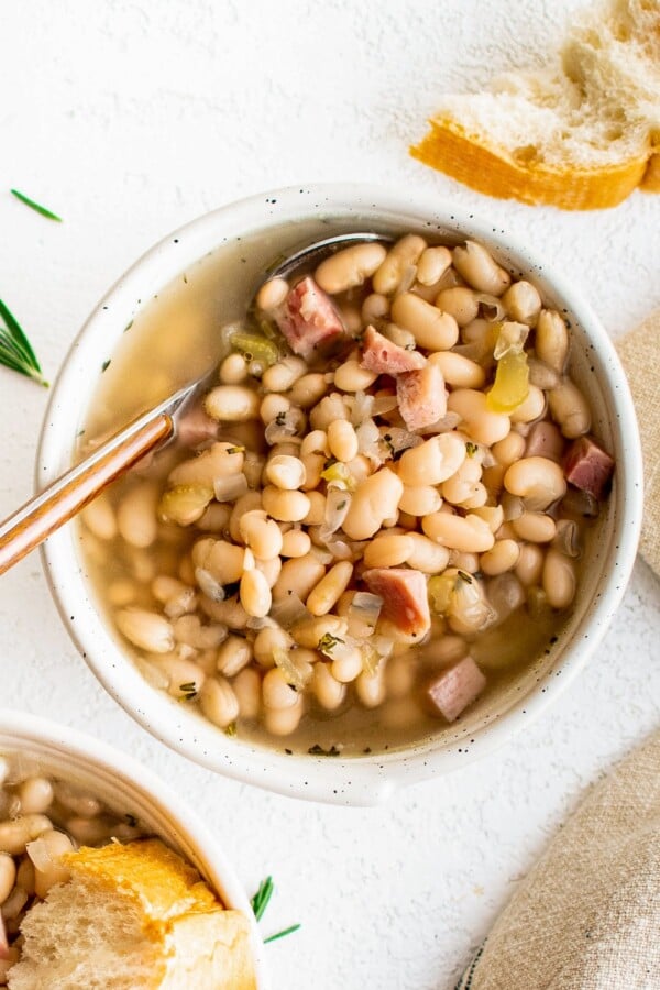 Rosemary Ham and Bean Soup | The Novice Chef