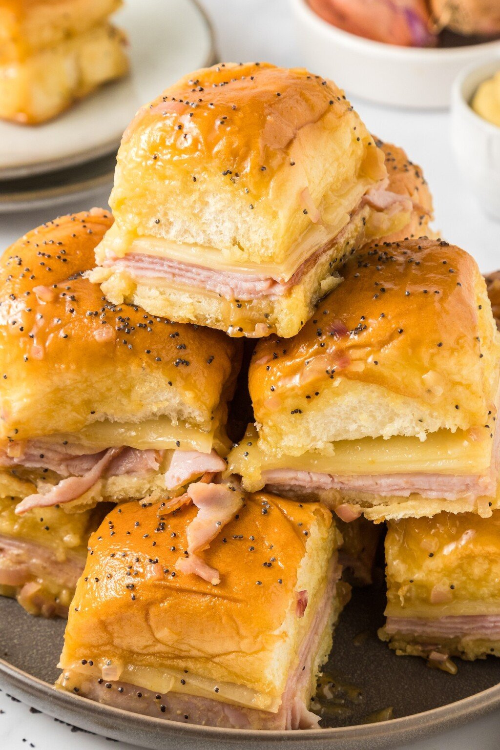 Baked Ham and Cheese Sliders | The Novice Chef