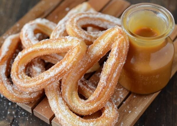 Churros with Salted Caramel Sauce The Novice Chef