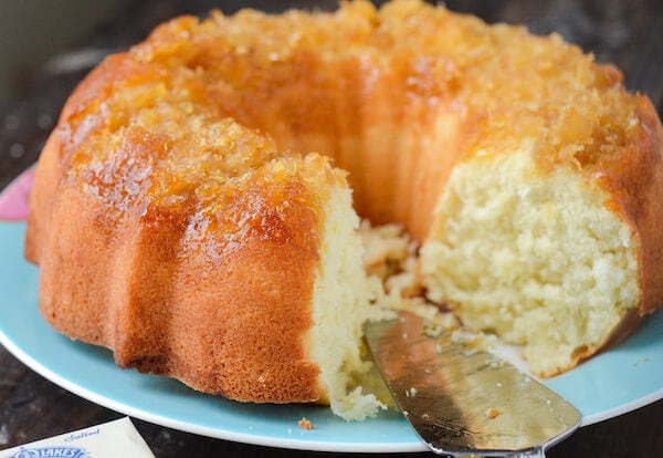 coconut bundt cake with cream cheese frosting