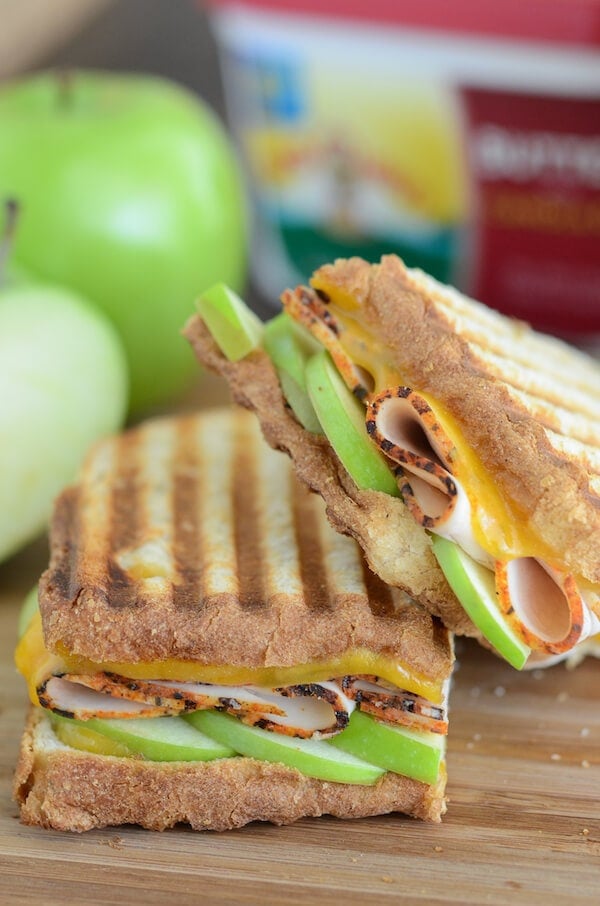 Apple, Cheddar & Turkey Panini | The Novice Chef