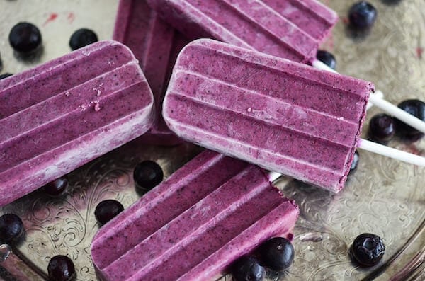 blueberry ginger popsicles