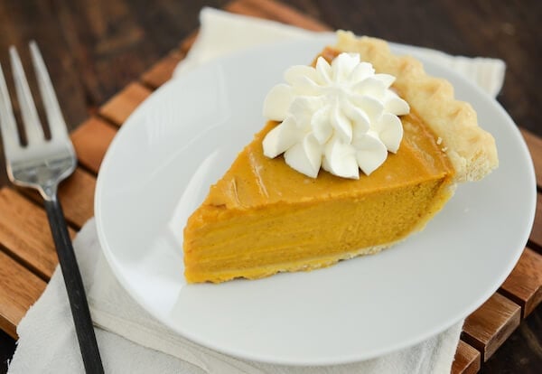 Buttermilk Pumpkin Pie -- recipe from www.thenovicechefblog.com