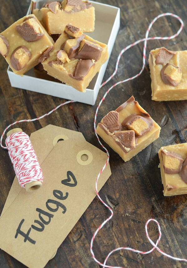 microwave peanut butter cup fudge