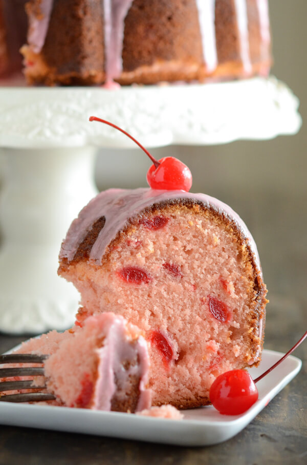 Cherry Almond Bundt Cake