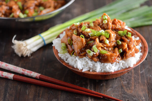 Crockpot Bourbon Chicken recipe via www.thenovicechefblog.com