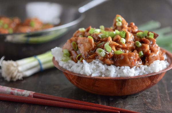 Crockpot Bourbon Chicken recipe via www.thenovicechefblog.com