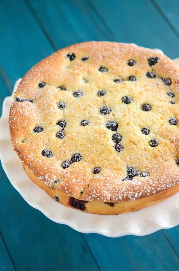 Blueberry and Lemon Sour Cream Cake | The Novice Chef