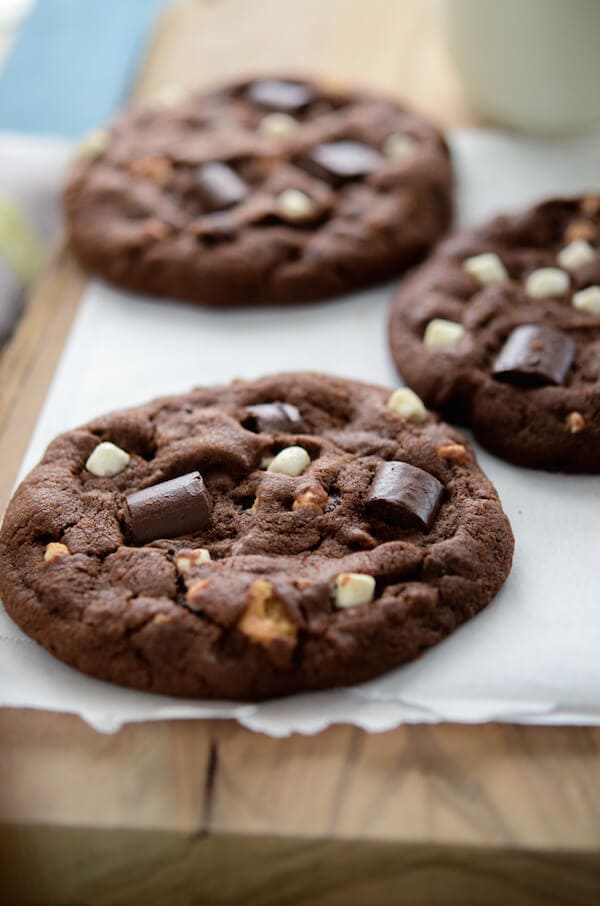 Double Chocolate S'mores Cookies!
