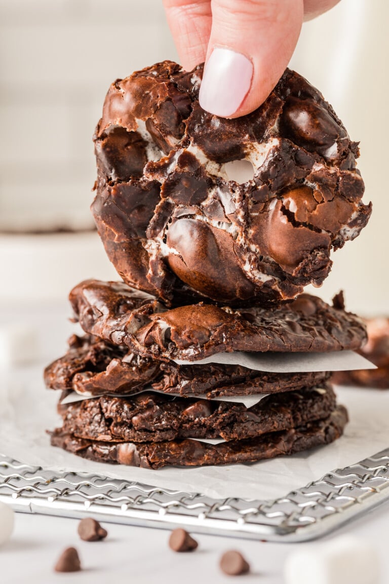 Flourless Chocolate Marshmallow Cookies The Novice Chef