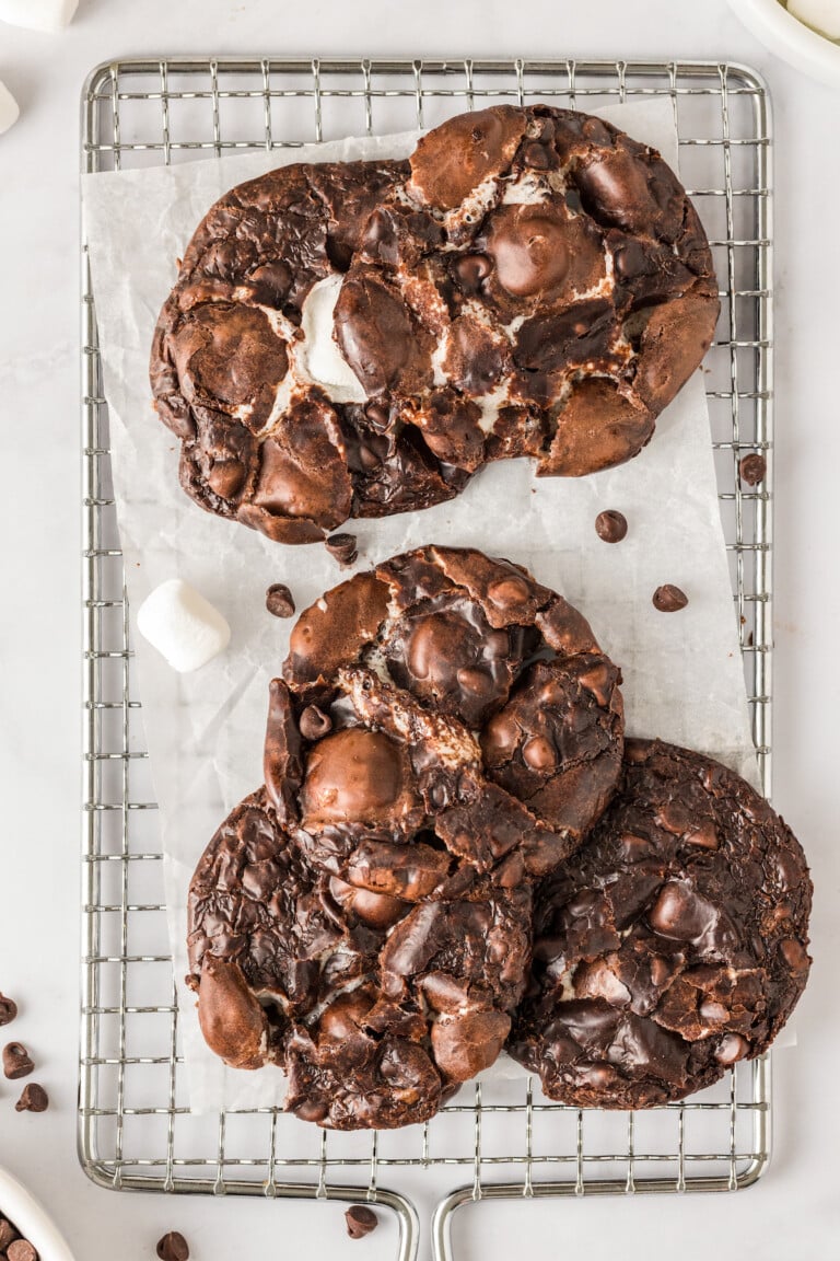 Flourless Chocolate Marshmallow Cookies The Novice Chef