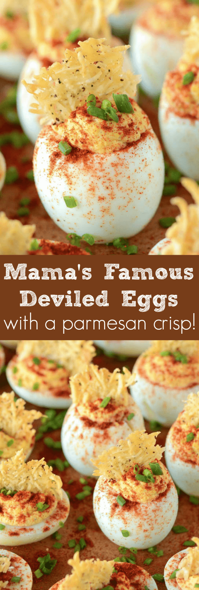 Deviled Eggs with a Parmesan Crisp photo collage