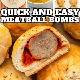 Easy meatball bombs are assembled in three simple steps.