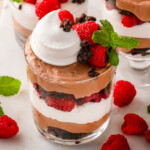 Landscape photo for brownie trifle.