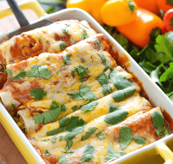 Vegetable Enchiladas Recipe | The Novice Chef