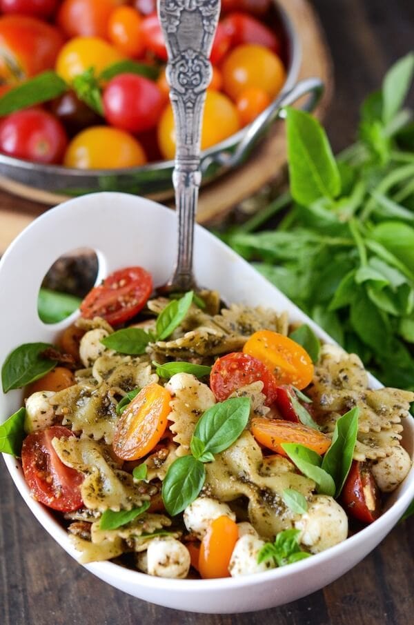 Pesto Pasta Salad With Bacon