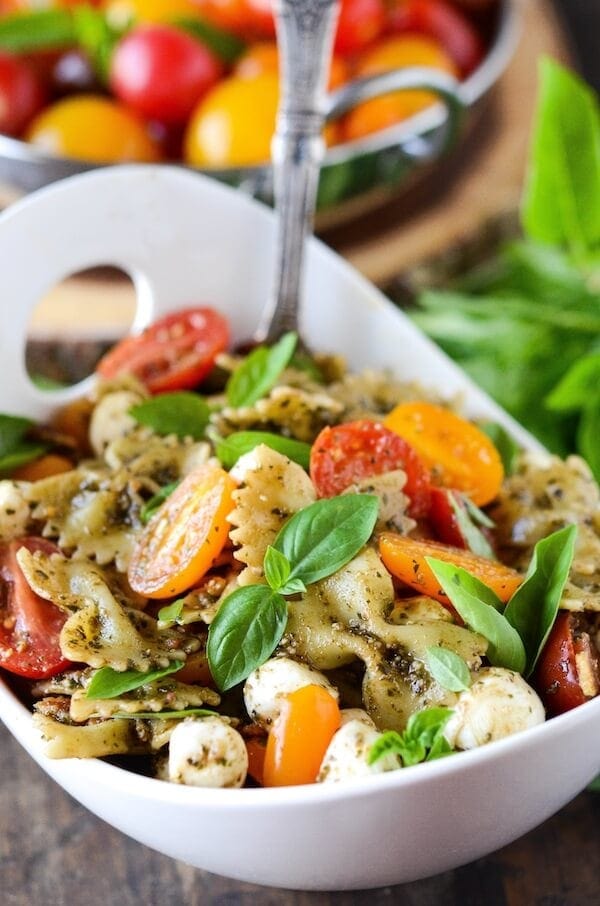 Pesto Bacon Pasta Salad