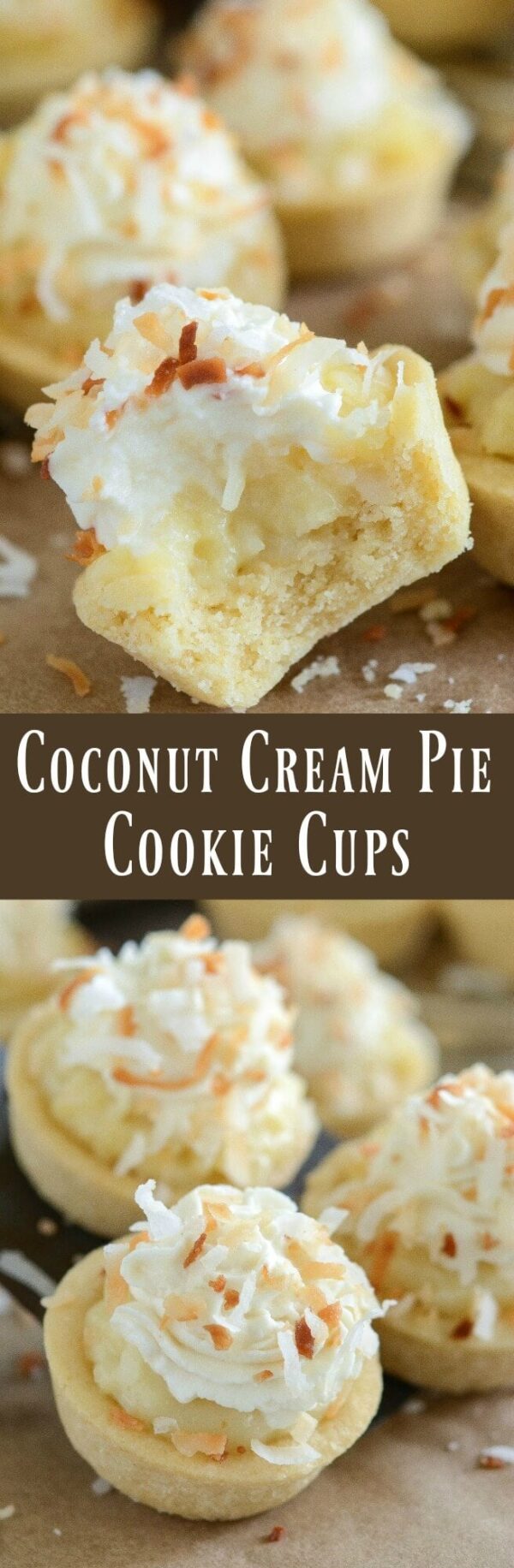 Coconut Cream Pie Cookie Cups Yosabaker