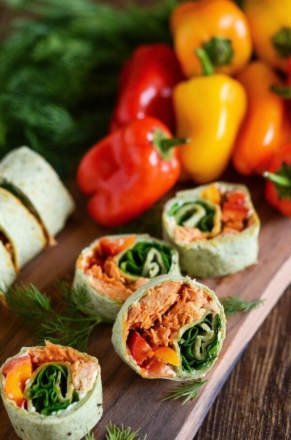 Salmon Pinwheels | The Novice Chef