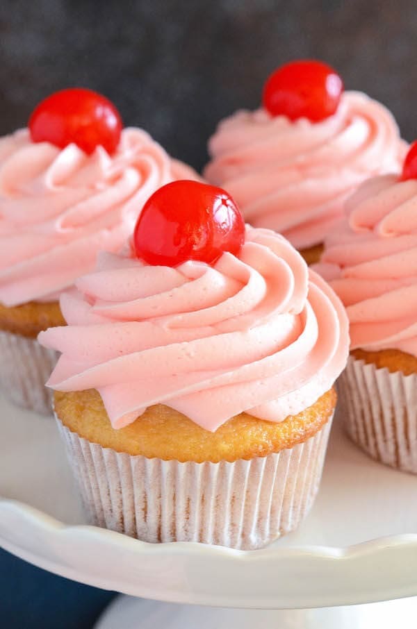 Cherry Cupcakes From Scratch