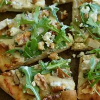 Pear, Blue Cheese & Walnut Flatbread - ready in 20 minutes!