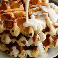 Cinnamon Roll Waffles Recipe