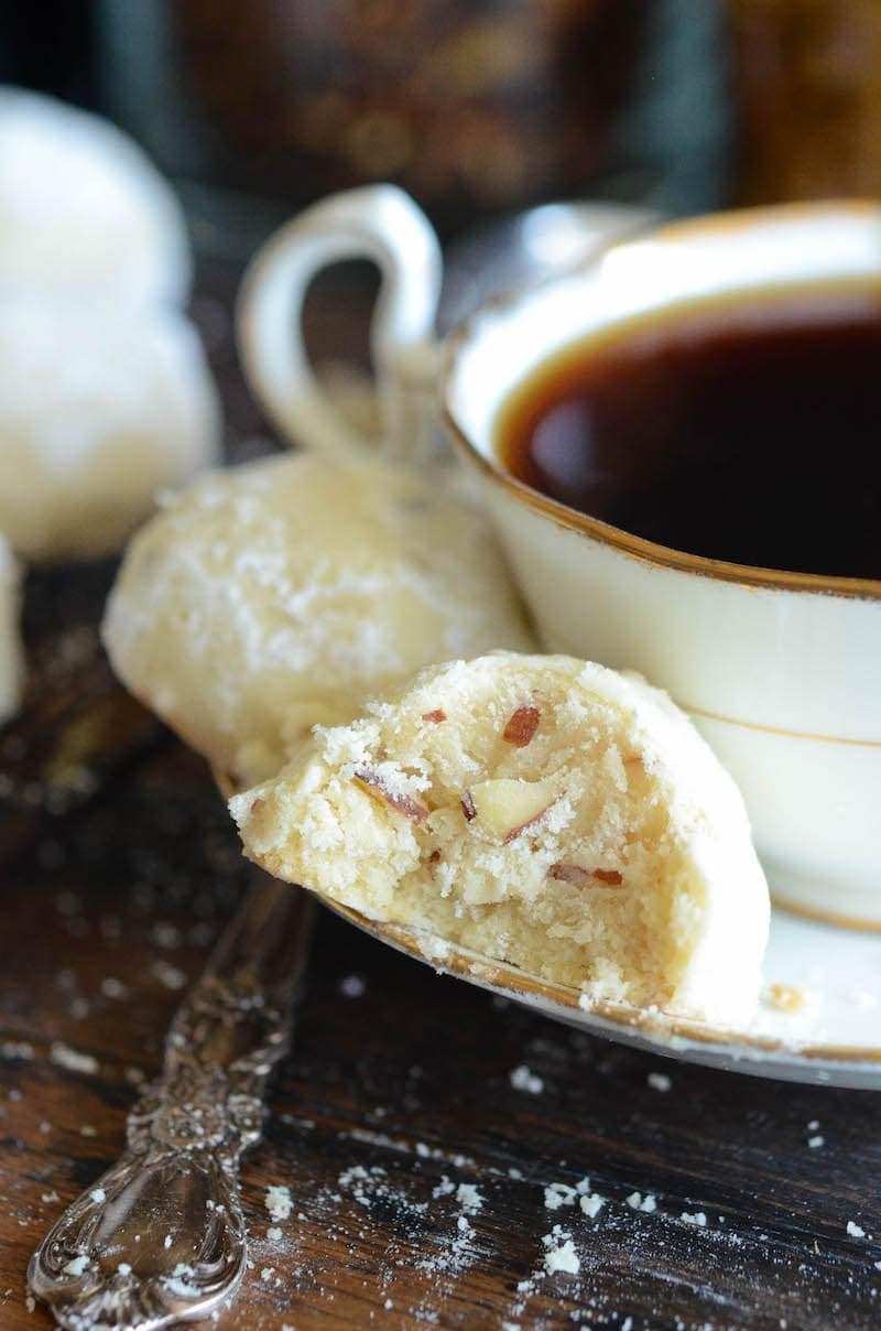 Almond Shortbread Tea Cookies  The Novice Chef