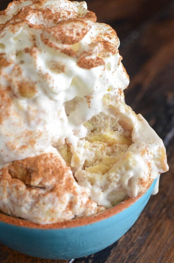 No-Churn Apple Pie Ice Cream: the ultimate apple pie ice cream, with an entire pie swirled in each creamy bite, and you only need 5 ingredients to make it! 